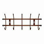 Вешалка настенная 484х188мм (5 крючков) беж. металик