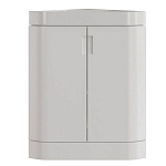 Тумба для ванной Кварц-67 напольная, угловая белая под. ум. Quartz-50