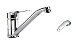 Смеситель д/кухни "Амур" картридж 40мм, п/пайку, излив 25 см, корпус хром