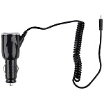 Автомобильное зарядное устройство Energy ET-18A с кабелем micro- USB, черный