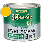 Грунт-эмаль по ржавчине 3 в 1 желтая ВИТ color/ВИТ колор  1,8 кг.