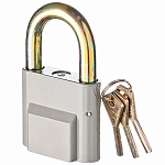 замок Навесной АL870 70" усилин, английский, 3 ключа, запирание ключом "ЕРМАК"