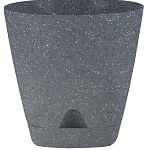 Горшок для цветов 1,35л Amsterdam 14см универсальный, темный камень