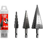 Сверло по металлу шаговое спиральное 4-20мм (9 ступ.) Hardcore Torsion step