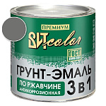 Грунт-эмаль по ржавчине 3 в 1 темно-серая  ВИТ color/ВИТ колор  2,6 кг.