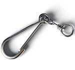 Карабин с вертлюгом 70мм 