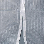 Сетка москитная 1х2,1м с крепежом с магнитами, белая