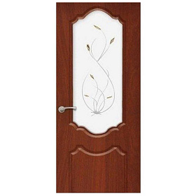 Дверной блок ДО Мечта Итальянский Орех 2,1х0,9 (2,0х0,8) ПВХ 3Д с коробкой 