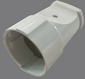 Гнездо штепсельное б/з белое 10А 250ВTANGO