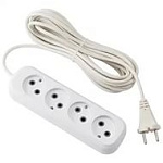 Удлинитель 4х5м. ШВВП 2х0.75 (Союз 481S-0405) 1,3кВт