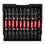 Бита ударная двусторонняя магнитная P.I.T. PH2-PH2x65мм, IMPACT, торсион, 10 шт, кейс (ASDR03-065AA)