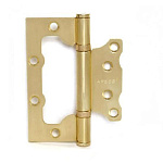 Петля накладная 100х75-В2-Steel-GМ АРЕСS мат. золото без врезки