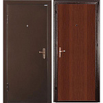 Дверь метал. 950х2050х45мм. правая СПЕЦ мет/МДФ итал. орех