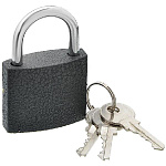 замок Навесной 38мм серый