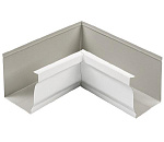 Угол желоба внутренний белый 120х86 RAL9003