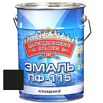 Эмаль черная ПФ 115  5 кг.