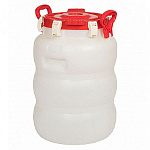 Бочка пласт. 40л. герметичная с широким горлом белая 