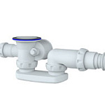 Обвязка на ванну 1 1/2*40 полуавт. регулир. с гофрой 40*40/50, перелив 50см S102