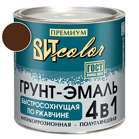 Грунт-эмаль  по ржавчине красно-кор. быстросохнущая  ВИТ color/ВИТ колор  2,5 кг.