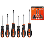 Набор отверток (6шт) (SL3х75,5х75,6х100, PH0х75,1х75,2х100) STARTUL PROFI