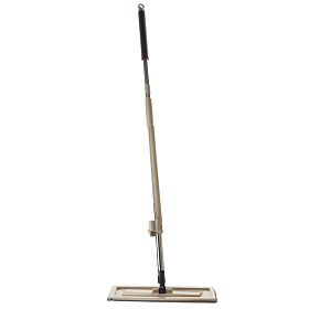 Швабра  360С съемная с отжимом и щеткой для чистки, доп. насад 36см, ручка 128см нерж. сталь