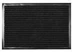Коврик грязезащитный, 40х60 см, прямоуг, резина, с коврол, чер, Floor mat Комфорт, ComeForte, F00600