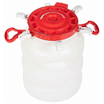 Бочка 30л герметичная с широким горлом (белая)