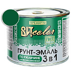 Грунт-эмаль по ржавчине 3 в 1 темно-зеленая ВИТ color/ВИТ колор  0,4 кг.