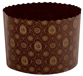 Форма для выпечки куличей бумага, 3 шт, 11х8.5 см, круглая, Мультидом, МТ8-111