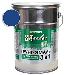 Грунт-эмаль по ржавчине 3 в 1 синяя  ВИТ color/ВИТ колор  5 кг.