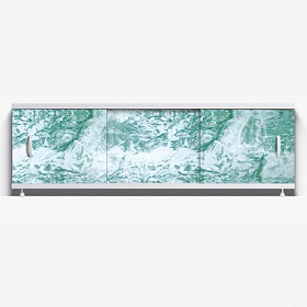 Экран д/ванны цветной пластик 1,7 м нежно-зел. мрамор 12