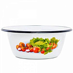 Миска эмал. 1,5 л. 1С7с с рис.