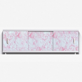 Экран д/ванны цветной пластик 1,7 м нежно-роз. мрамор 20