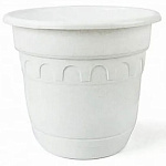 Горшок 12,5л с поддоном, белый цвет