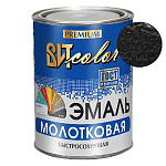 Эмаль с молотковым эффектом  "Черная" 0,8 кг.