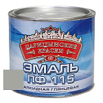 Эмаль светло-серая ПФ 115   2,7 кг.