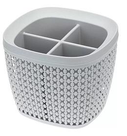 Сушилка для столовых приборов, пластик, 17х14 см, смоки, Idea, Пирула, М 1168