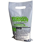 Известь гранулированная (негашеная), 2кг пакет (Диана)