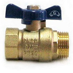 Кран шаровый 3/4" ГШ бабочка