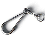 Карабин с вертлюгом 50мм 