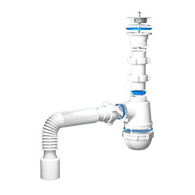 Сифон Ани 1 1/2"х40 с трубой 40*40х50, А0115