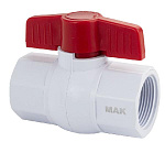 Кран шаровый 1" м/м полипропиленовый из АБС пластика