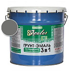 Грунт-эмаль по ржавчине 3 в 1 темно-серая  ВИТ color/ВИТ колор 10 кг.