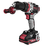 Дрель ударная аккум. бесщёточная P.I.T. PSB20H-13D/1 X-DRIVER (20В, 75Нм, 13мм, 2ск, 1х2Ач, ЗУ,кейс)