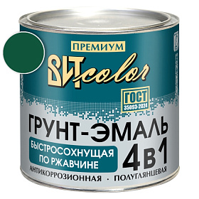 Грунт-эмаль  по ржавчине зеленая быстросохнущая ВИТ color/ВИТ колор  2,5 кг.