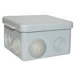 Коробка распаячная наружняя 85х85х50 7 входов IP54 EKF030-031 с крышкой серая