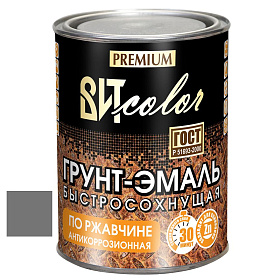 Грунт-эмаль быстросохнущая универсальная серая RAL 7040 ВИТ color/ВИТ колор  0,8 кг.