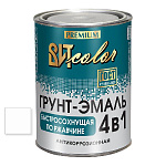 Грунт-эмаль  по ржавчине белая быстросохнущая ВИТ color  0,8 кг.