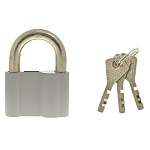 замок Навесной АL780 80" английский, 3 ключа, запирание ключом "ЕРМАК"