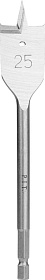 Сверло по дереву перовое P.I.T. Ø25x152мм, хвостовик HEX 1/4"/6,35мм (AWOD04-0025)